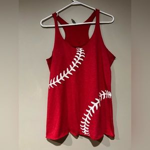 Women’s Baseball Red Tank